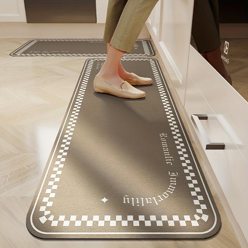 Soft Thickened Kitchen Floor Mat Non slip Waterproof Quick Dry Mat