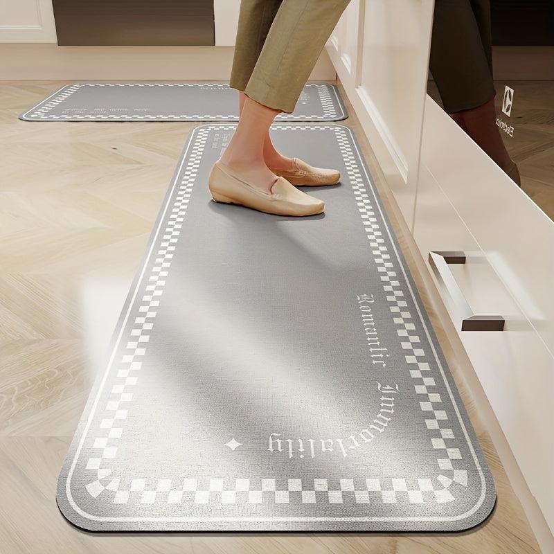 Soft Thickened Kitchen Floor Mat Non slip Waterproof Quick Dry Mat