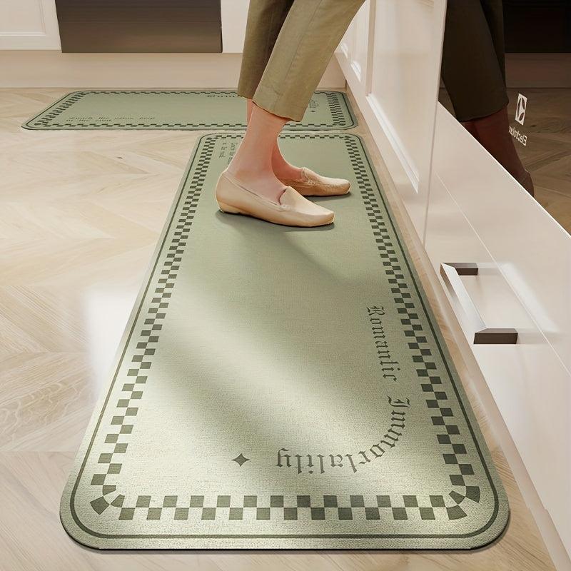 Soft Thickened Kitchen Floor Mat Non slip Waterproof Quick Dry Mat