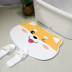 Cartoon Bath Rug Soft Absorbent Bath Mat Non Slip