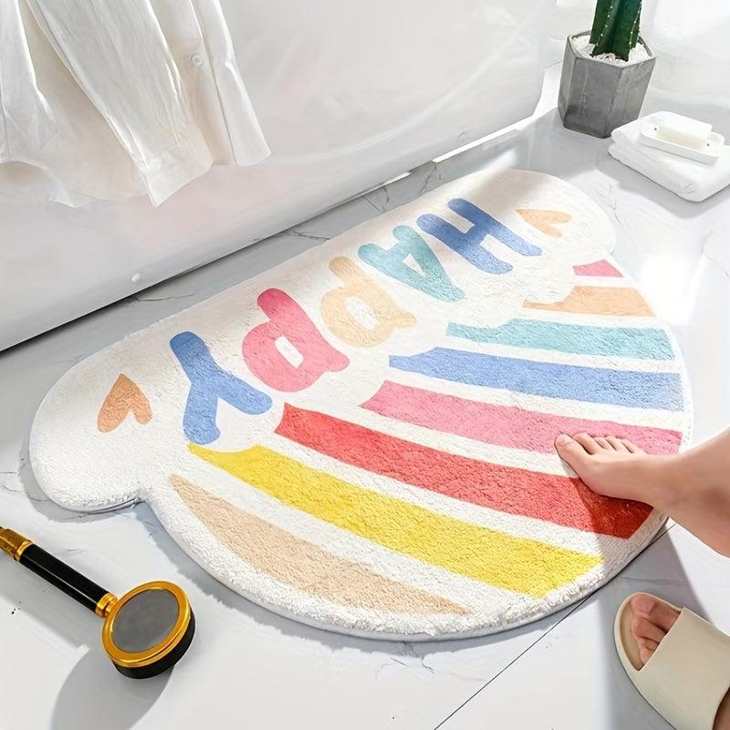 Cartoon Bath Rug Soft Absorbent Bath Mat Non Slip