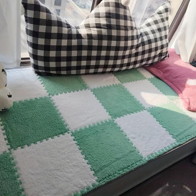 12pcs Soft Foam Puzzle Floor Mat Interlocking Carpet Tiles 11.8x