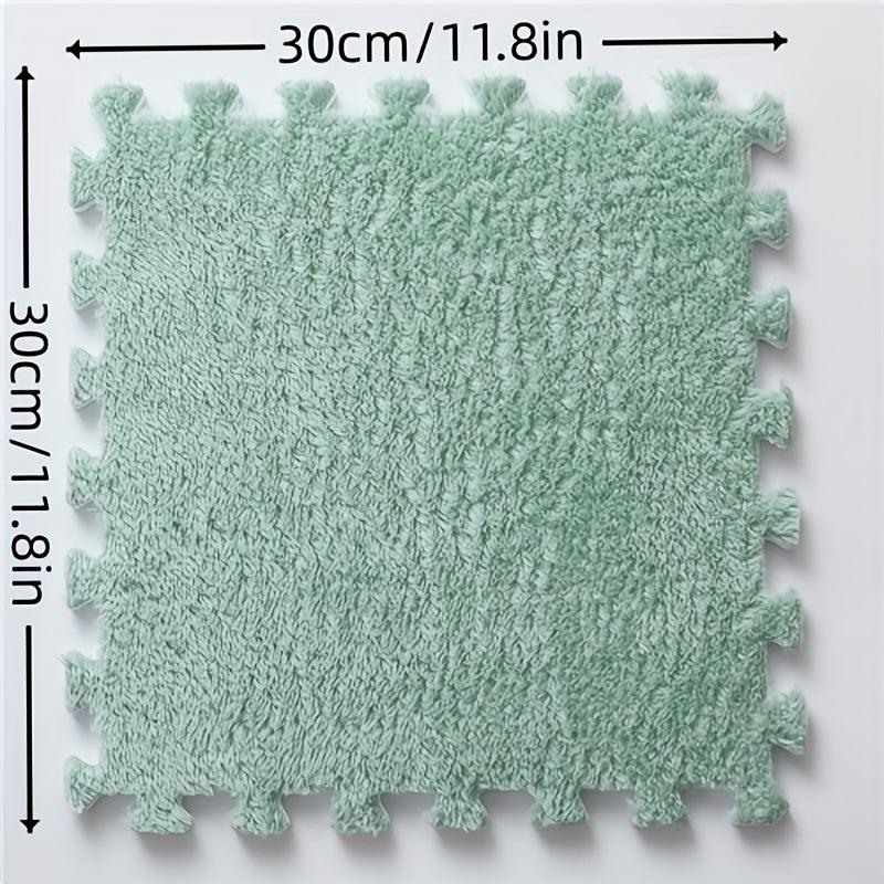 12pcs Soft Foam Puzzle Floor Mat Interlocking Carpet Tiles 11.8x