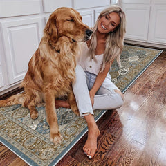 Moroccan Trellis Hallway Runner Washable Rug Non Slip Boho Area Rug