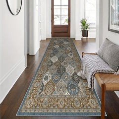 Moroccan Trellis Hallway Runner Washable Rug Non Slip Boho Area Rug