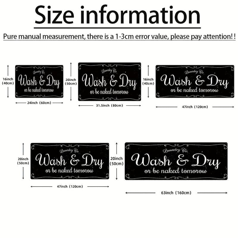 Non Slip Laundry Rug Mat Quick Absorbent Washable Runner Rugs For Kitchen Floor