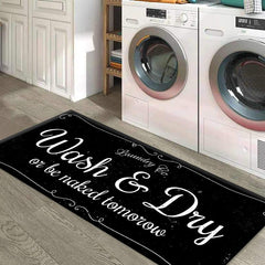 Non Slip Laundry Rug Mat Quick Absorbent Washable Runner Rugs For Kitchen Floor