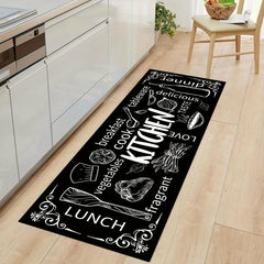 Anti Slip Polyester Kitchen Floor Mat Absorbent Bath Laundry Runner Rug