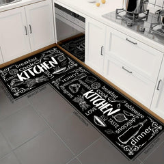 Anti Slip Polyester Kitchen Floor Mat Absorbent Bath Laundry Runner Rug