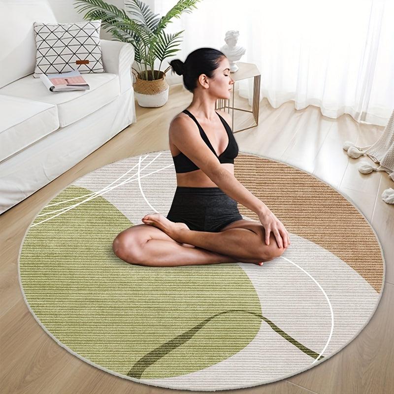 Stain Resistant Non Slip Round Carpet for Indoors/Out