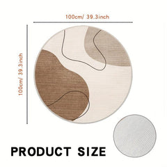 Stain Resistant Non Slip Round Carpet for Indoors/Out