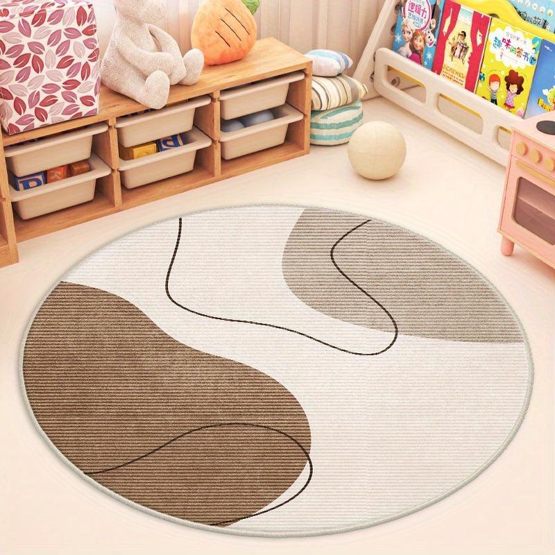 Stain Resistant Non Slip Round Carpet for Indoors/Out
