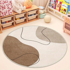 Stain Resistant Non Slip Round Carpet for Indoors/Out