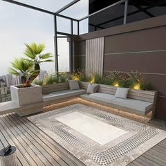 French Light Minimalist Outdoor Floor Mat Carpet