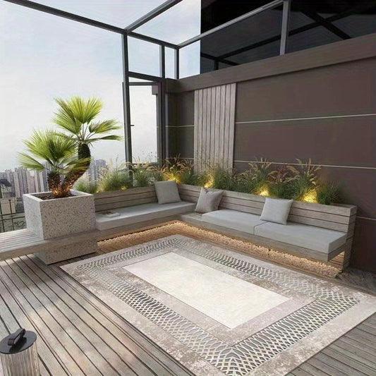 French Light Minimalist Outdoor Floor Mat Carpet