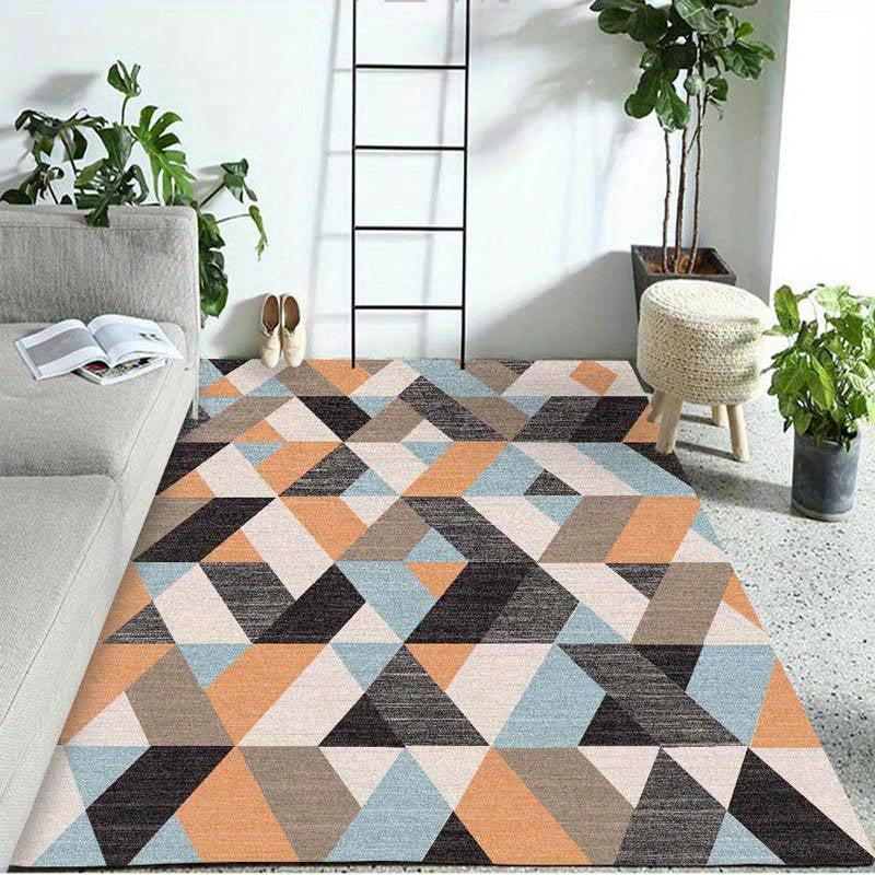 Soft Velvet Area Rug with TPR Anti slip Bottom