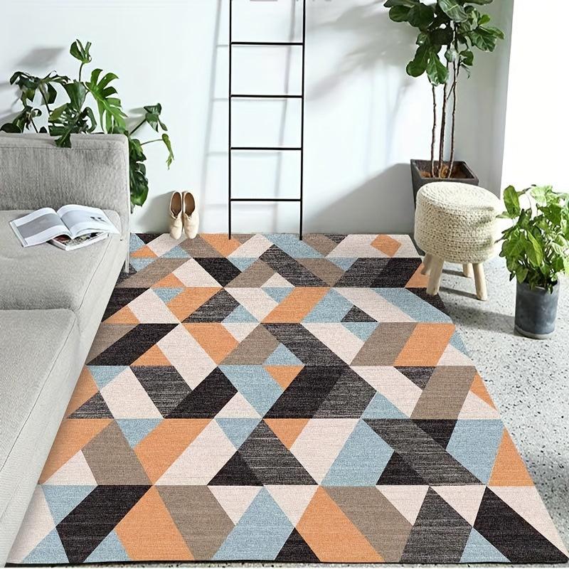 Soft Velvet Area Rug with TPR Anti slip Bottom