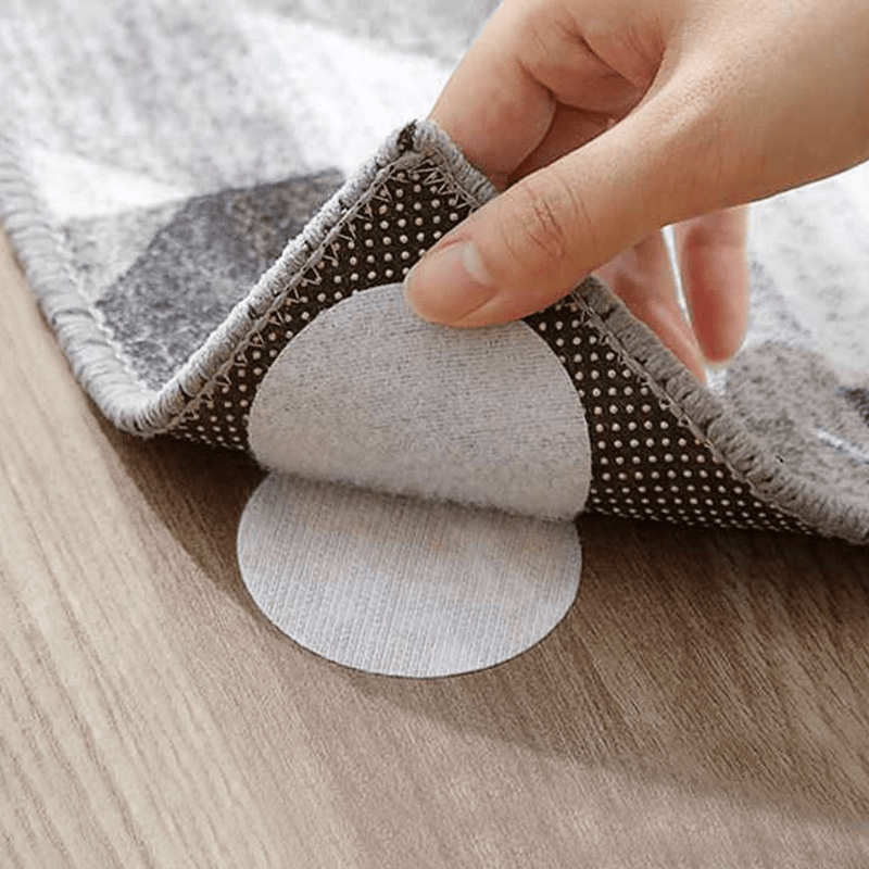 10pcs Washable Reusable Anti Skid Sticker Double Sided Rubber Pad Mat