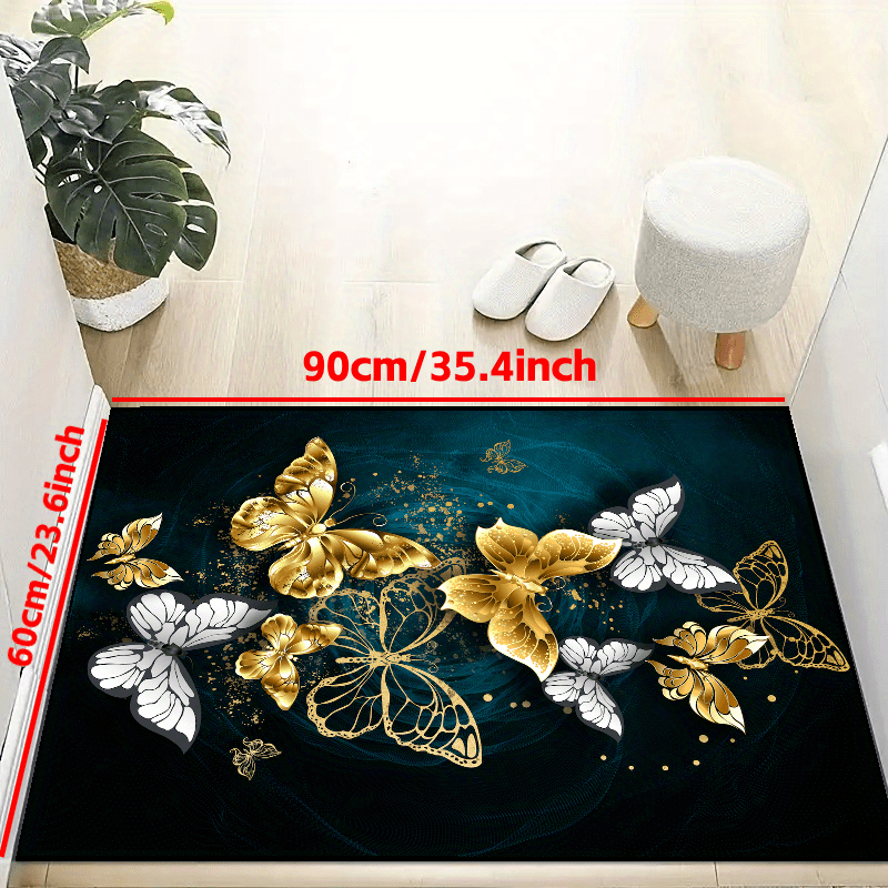 Colorful Butterfly Doormat Non slip Floor Rug Mat