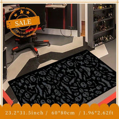 Bat Pattern Long Rug Halloween Horror Area Rug Resistant Dirty Strip Carpet