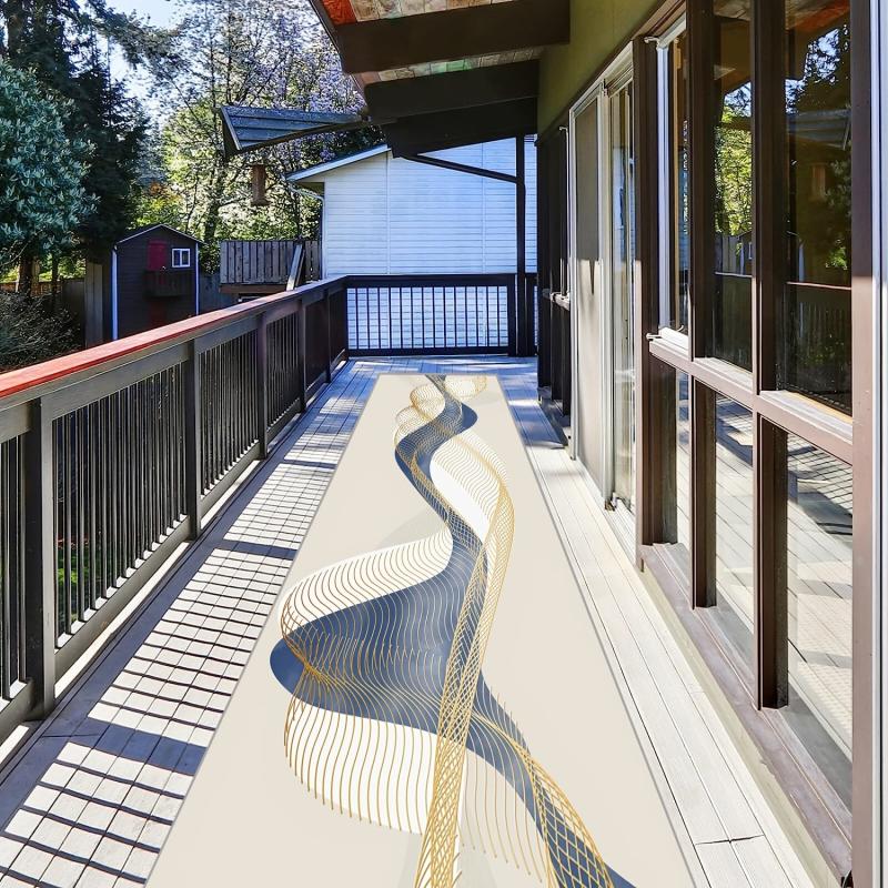 Minimalist Abstract Long Carpet for Home Decoration Floor Mats