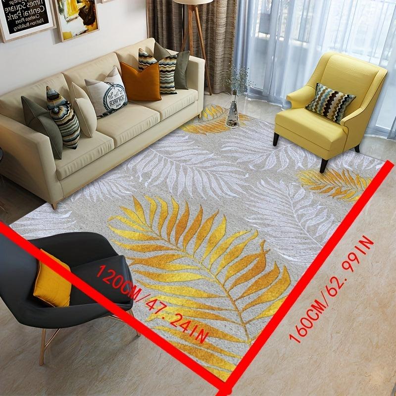 Geometric Area Rug TPR Backing Soft Carpet for Living Room