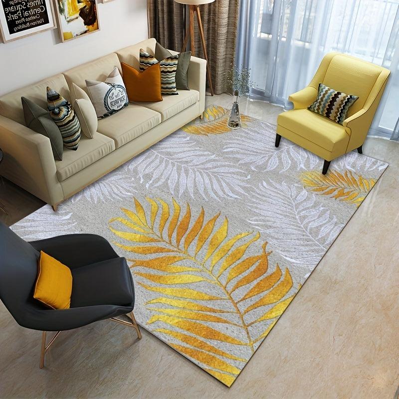 Geometric Area Rug TPR Backing Soft Carpet for Living Room