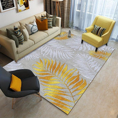 Geometric Area Rug TPR Backing Soft Carpet for Living Room