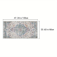 Vintage Boho Area Rugs Non-slip Persian Distressed Floor Mat