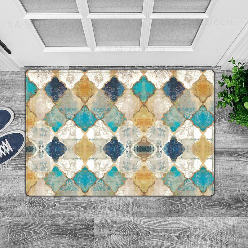 Moroccan Ethnic Style Bath Mat Anti-slip Bathroom Rug
