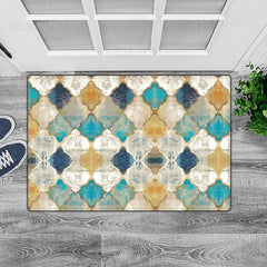 Moroccan Ethnic Style Bath Mat Anti-slip Bathroom Rug