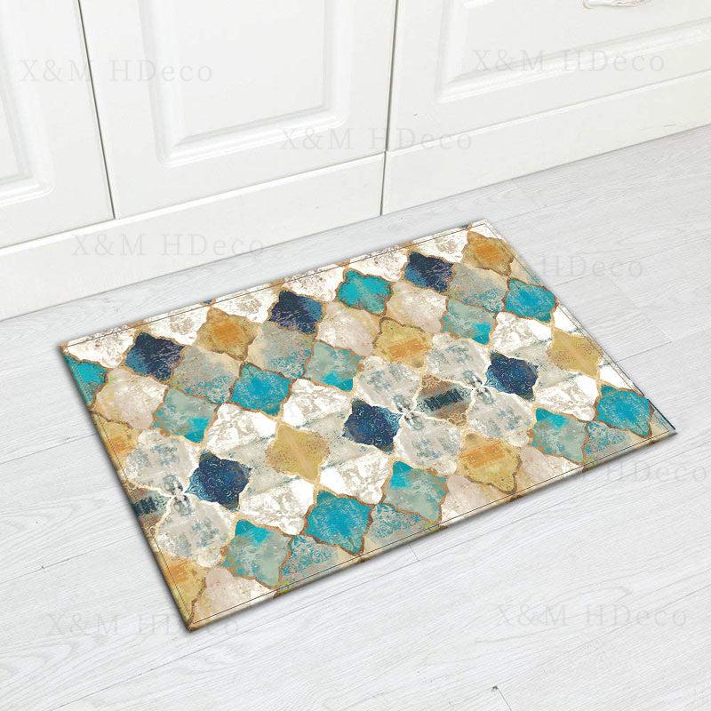 Moroccan Ethnic Style Bath Mat Anti-slip Bathroom Rug
