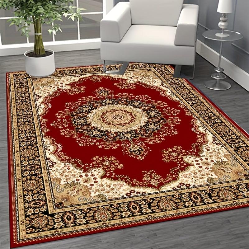 Large Floral Vintage Boho Area Rug Stain Resistant Washable