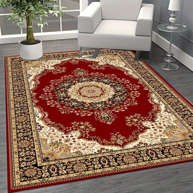 Large Floral Vintage Boho Area Rug Stain Resistant Washable