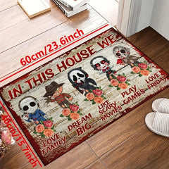Horror Movie Character Floor Rug 31 x 47 Non Slip Doormat