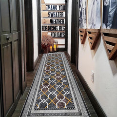 Traditional Geometric Laundry Room Runner Rugs Extra Long Oriental Hallway Rug