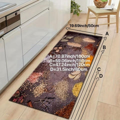 Soft Kitchen Rug Cushioned Anti Fatigue Waterproof Non Slip Set Runner Bedside
