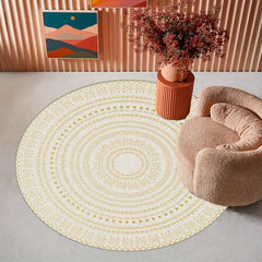 Non-Slip Ivory Beige Area Rug - Absorbs Moisture - Perfect for Bathroom