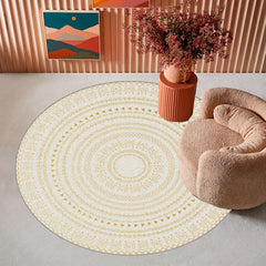 Non-Slip Ivory Beige Area Rug - Absorbs Moisture - Perfect for Bathroom
