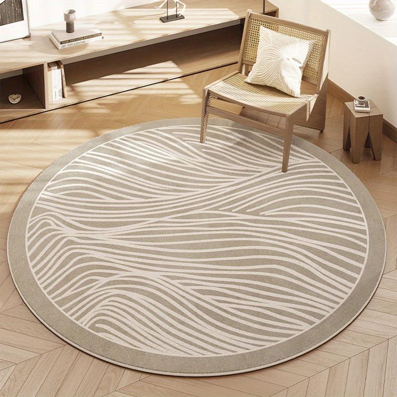 Round Floral Office Chair Mat 81