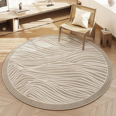 Round Floral Office Chair Mat 81