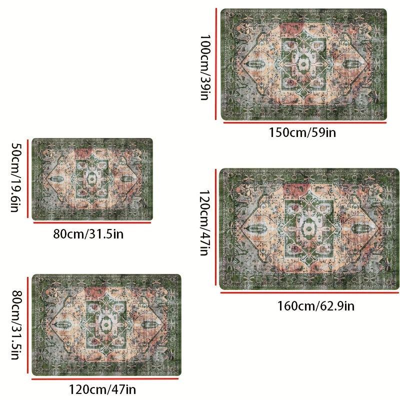 Vintage Persian Boho Area Rug Kitchen Rug Bath Mat Absorbent Entrance Doormats