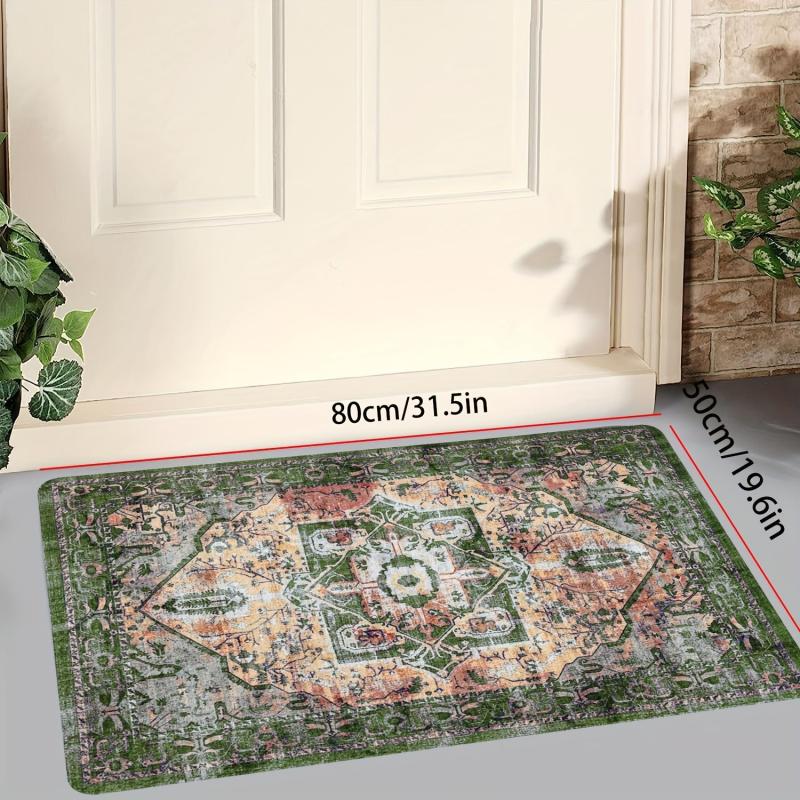Vintage Persian Boho Area Rug Kitchen Rug Bath Mat Absorbent Entrance Doormats