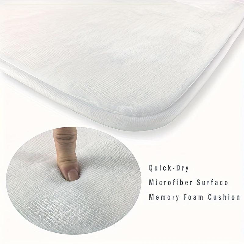 Soft Flannel Kitchen Floor Mat Non Slip Waterproof Machine Washable