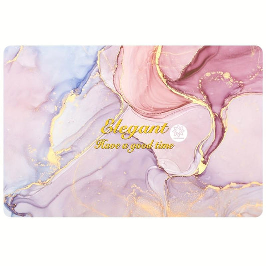 Marble Pattern Bath Rug Soft Non Slip Quick Dry Bath Mat