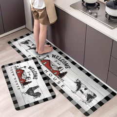 1PC Farmhouse Kitchen Mat Non Slip Thick Kitchen Rugs And Mats For Floor Comfort