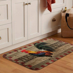 Anti Slip Chicken Kitchen Rug Soft Durable Carpet for Home and Office
