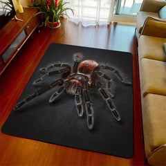 Halloween Spider Print Carpet 3D Printed Fear Horror Mat Trick Or Treat Rug