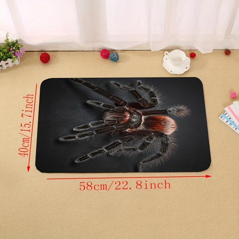 Halloween Spider Print Carpet 3D Printed Fear Horror Mat Trick Or Treat Rug