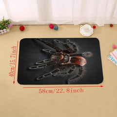 Halloween Spider Print Carpet 3D Printed Fear Horror Mat Trick Or Treat Rug